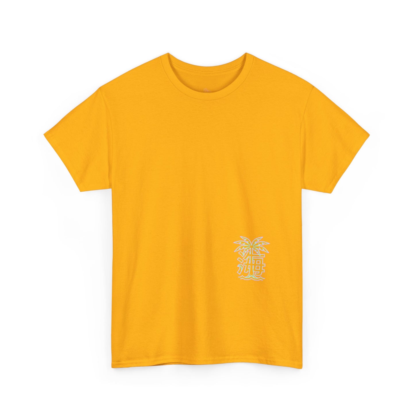 Vaporwave Japanese Surf T-Shirt — "未来の海" Retro Neon Aesthetic