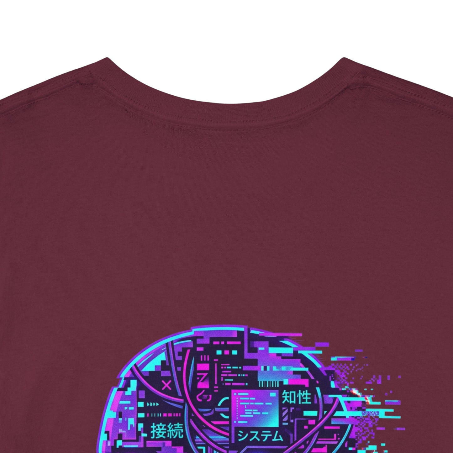 Neuroglitch Graphic Tee — Retro Futuristic Cyberpunk T-Shirt