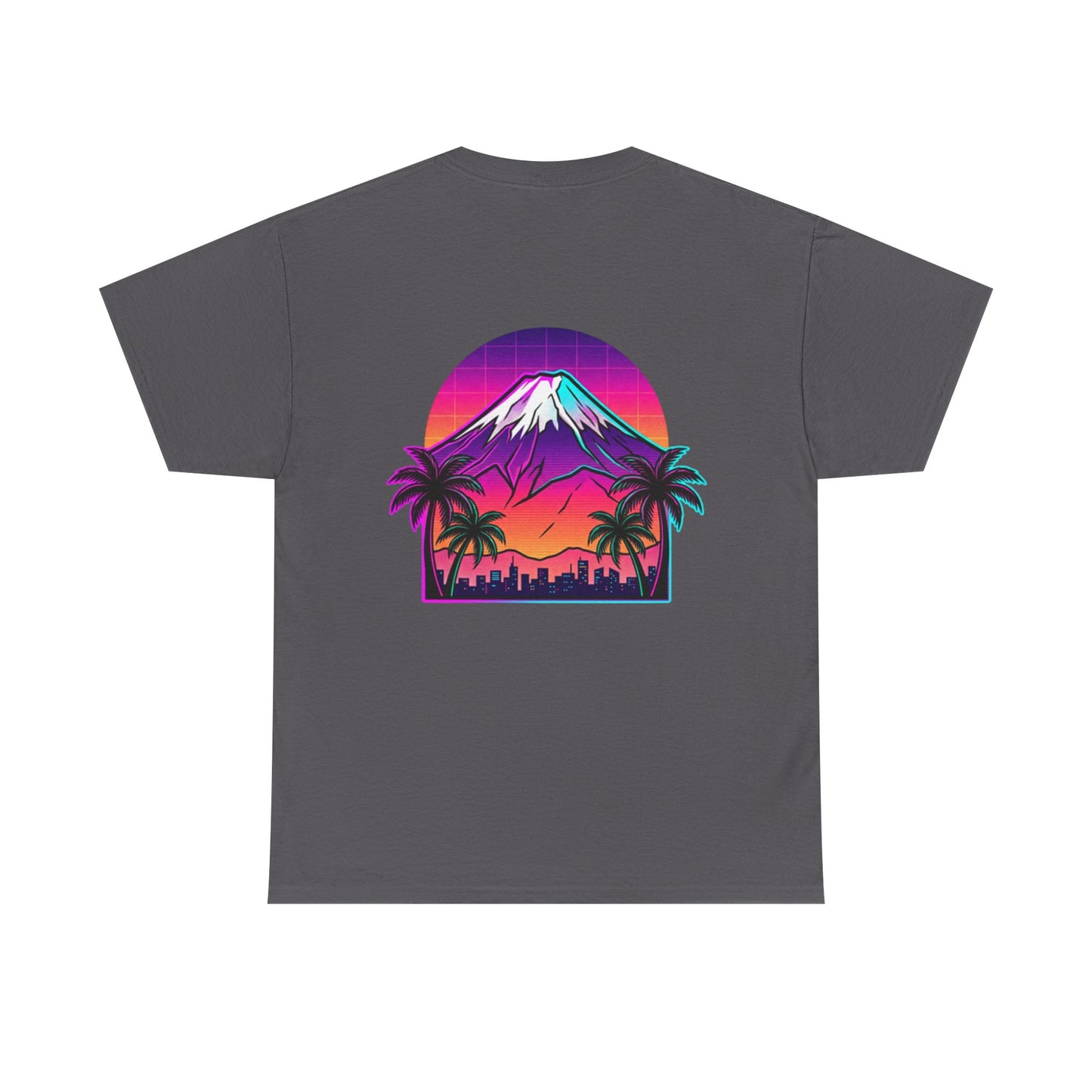 Retro Vaporwave Mt. Fuji T-Shirt — Vintage Japanese Mountain Tee