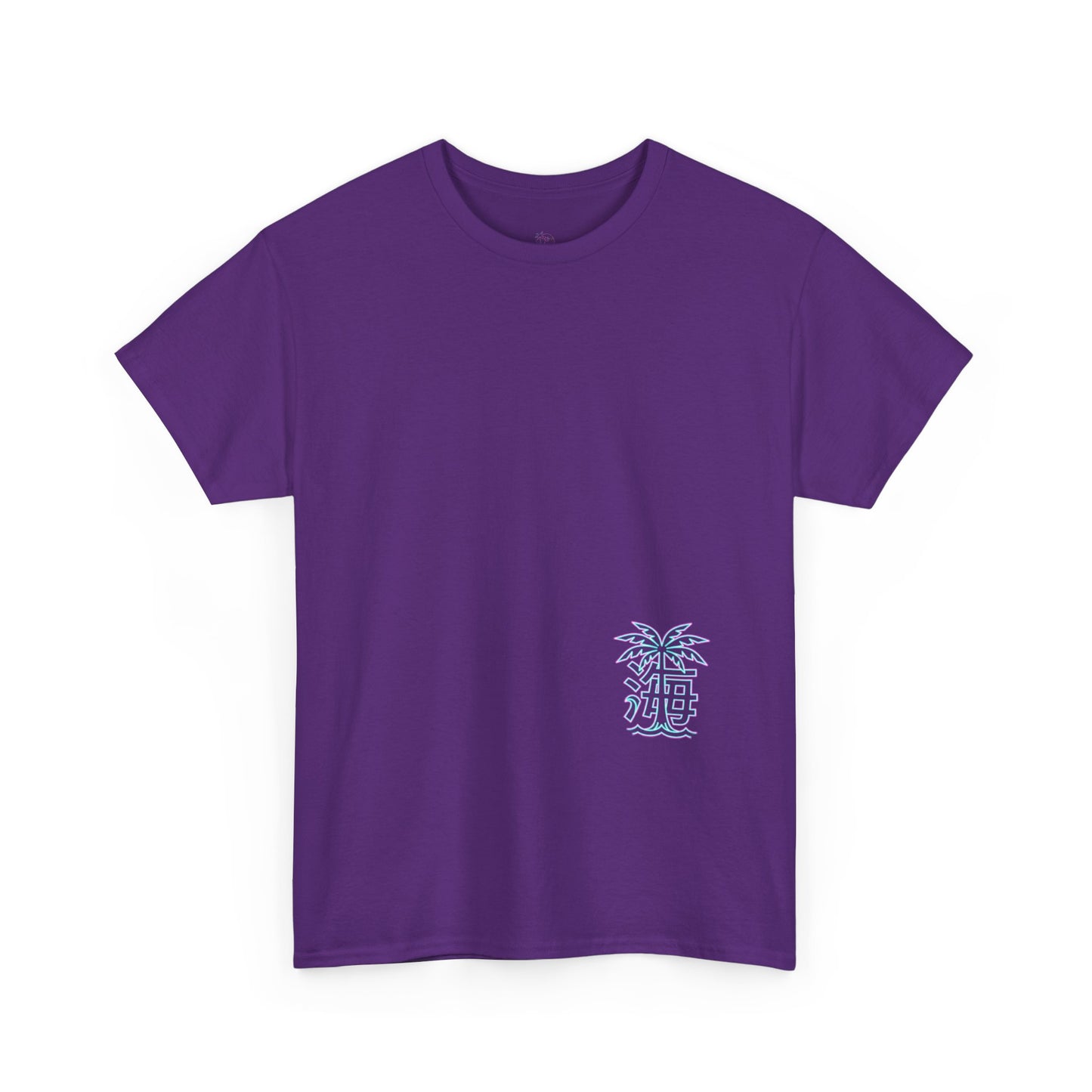 Vaporwave Japanese Surf T-Shirt — "未来の海" Retro Neon Aesthetic