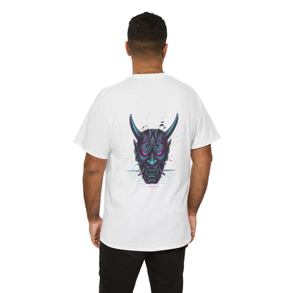 Japanese Oni Graphic T-Shirt — Demon Mask Mythic Tee
