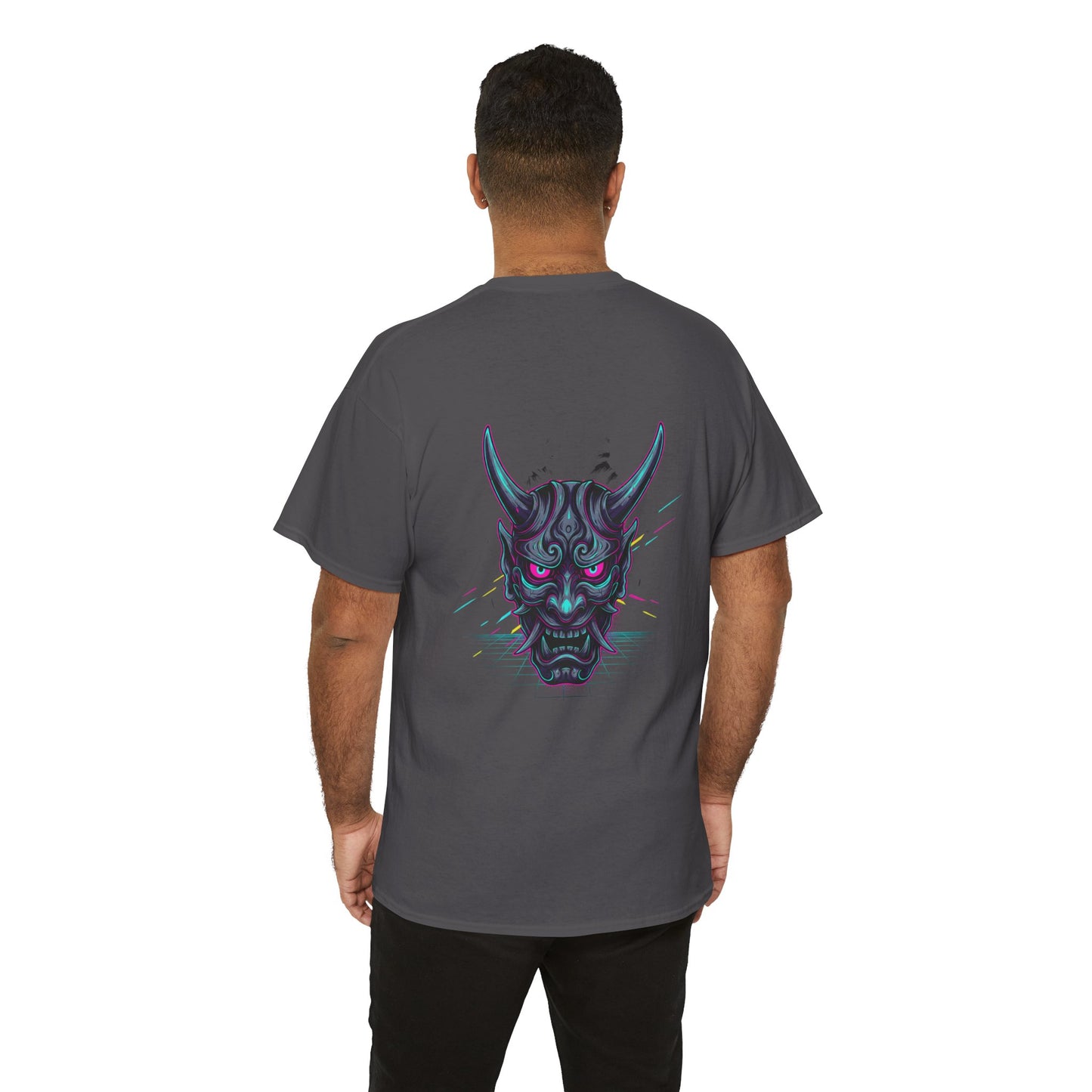 Japanese Oni Graphic T-Shirt — Demon Mask Mythic Tee