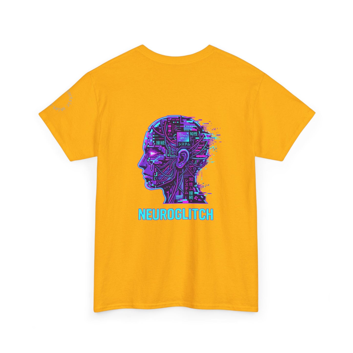 Neuroglitch Graphic Tee — Retro Futuristic Cyberpunk T-Shirt