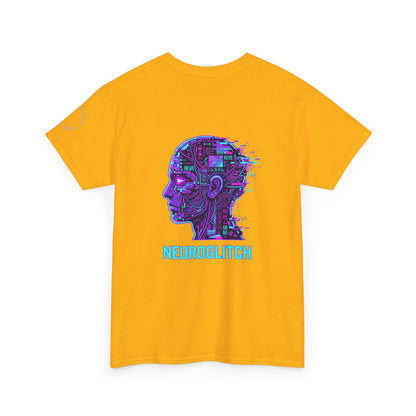 Neuroglitch Graphic Tee — Retro Futuristic Cyberpunk T-Shirt