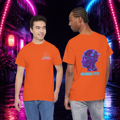 Neuroglitch Graphic Tee — Retro Futuristic Cyberpunk T-Shirt