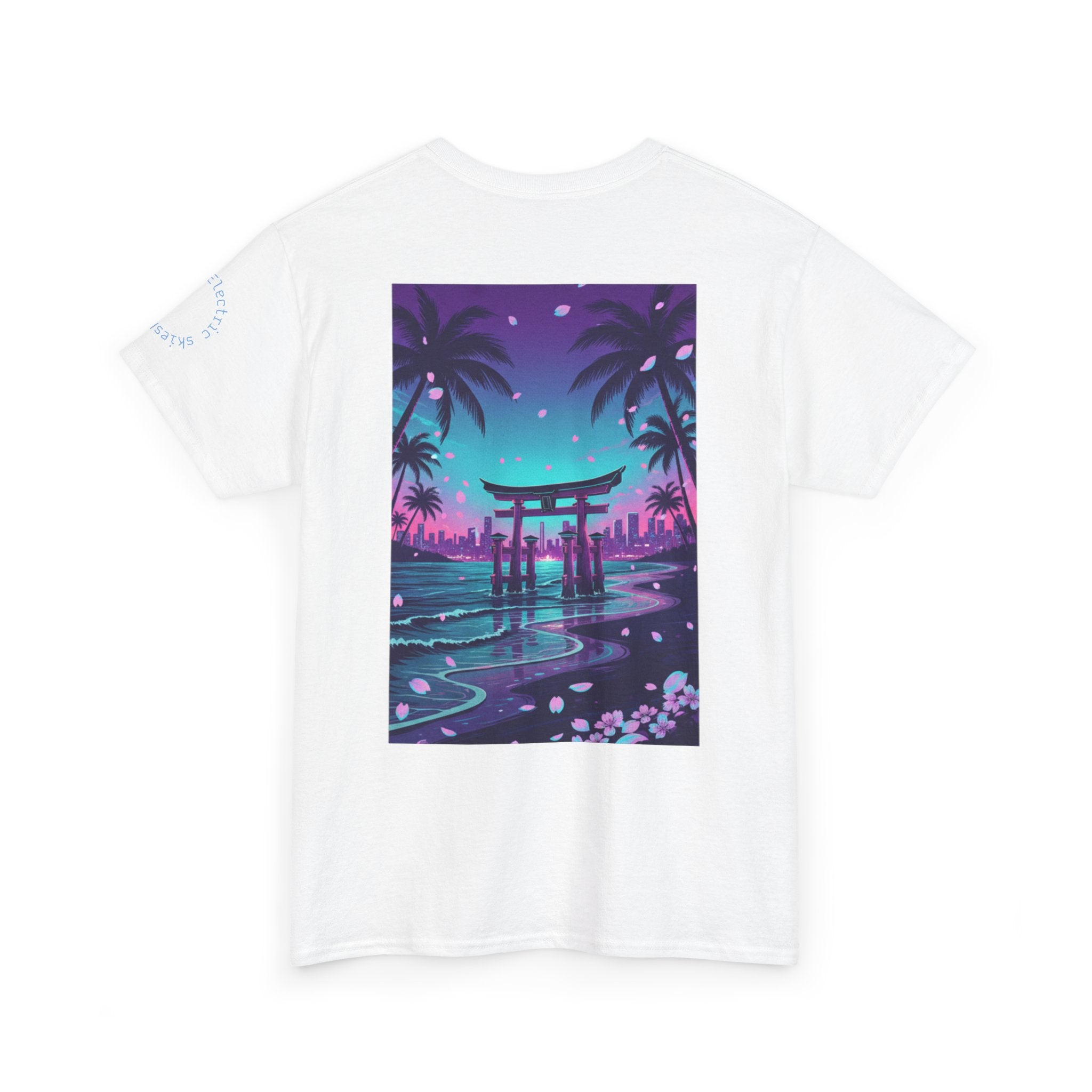 Torii Gate T-Shirt — Tropical Vibes Sunset Palm Tee