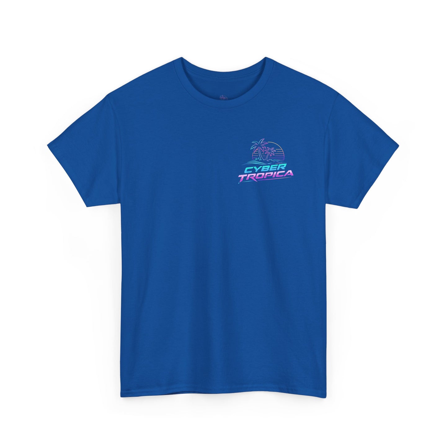 Retro Palm Tree Sunset T-Shirt — Vintage Tropical Beach Tee