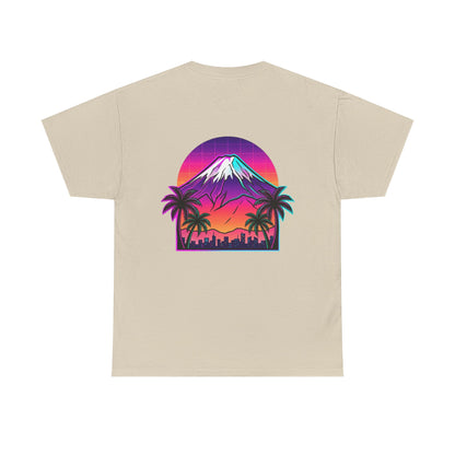 Retro Vaporwave Mt. Fuji T-Shirt — Vintage Japanese Mountain Tee