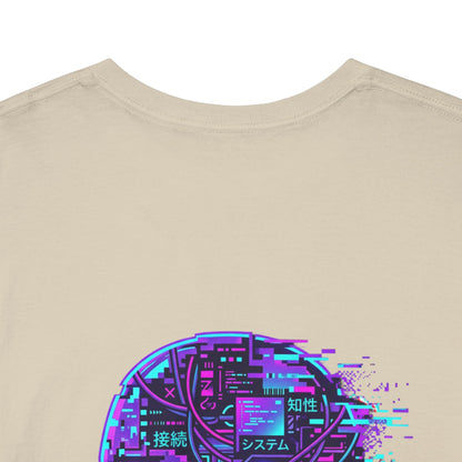 Neuroglitch Graphic Tee — Retro Futuristic Cyberpunk T-Shirt