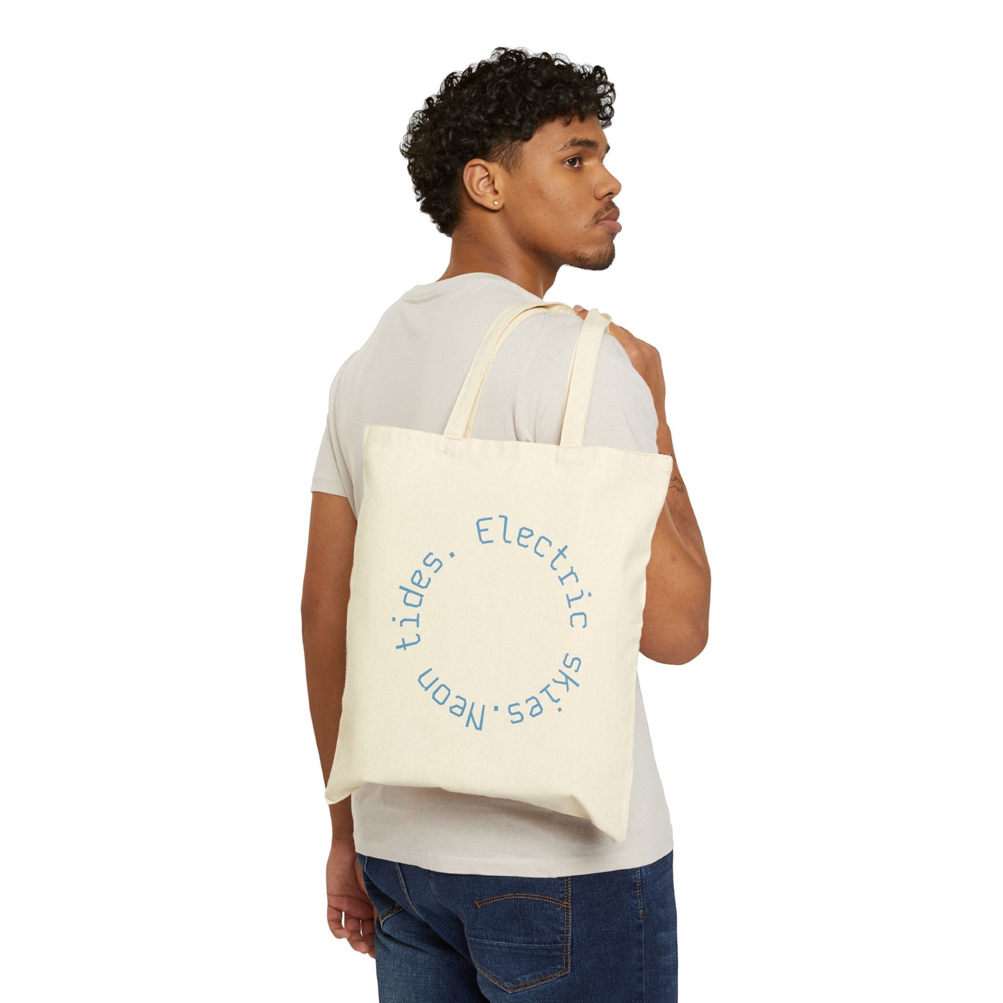 Neon Cyberpunk Girl Tote
