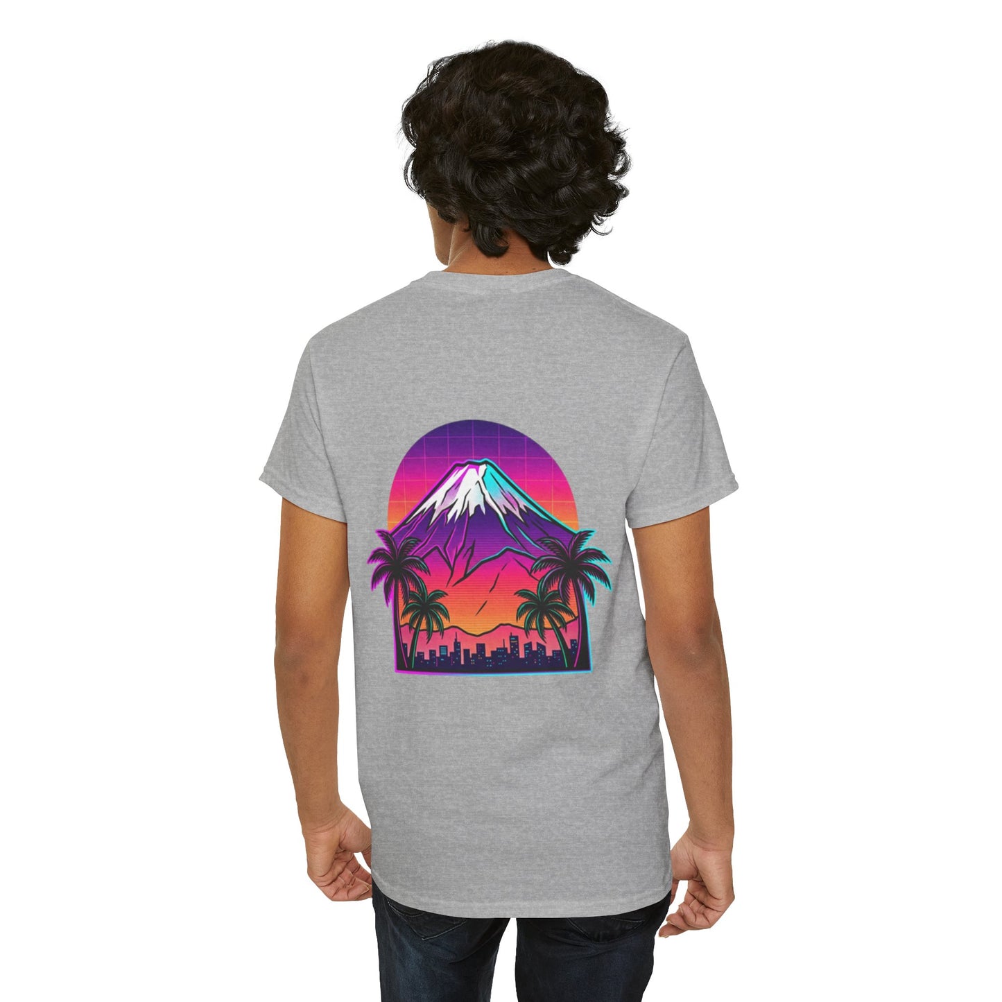 Retro Vaporwave Mt. Fuji T-Shirt — Vintage Japanese Mountain Tee