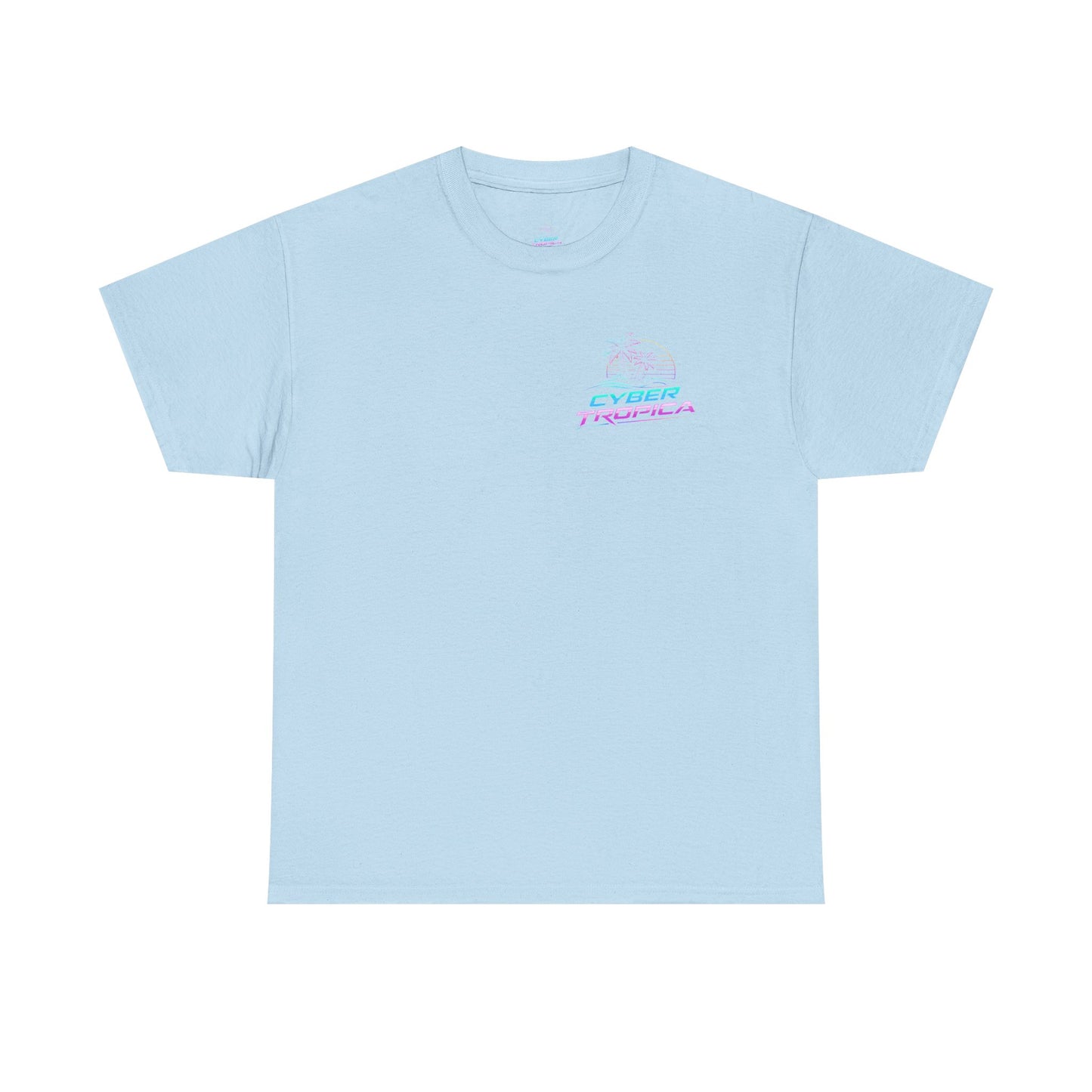 Retro Palm Tree Sunset T-Shirt — Vintage Tropical Beach Tee