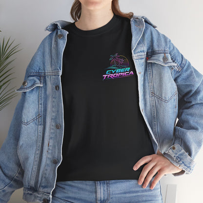 Neuroglitch Graphic Tee — Retro Futuristic Cyberpunk T-Shirt