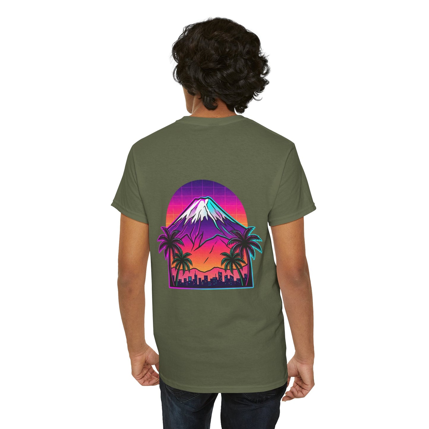 Retro Vaporwave Mt. Fuji T-Shirt — Vintage Japanese Mountain Tee