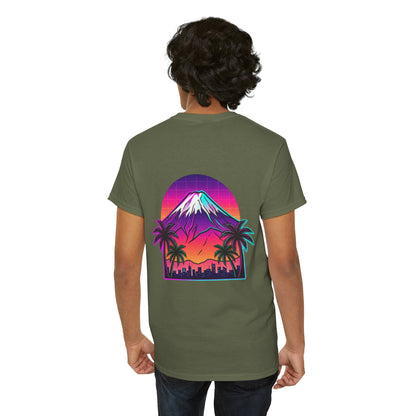 Retro Vaporwave Mt. Fuji T-Shirt — Vintage Japanese Mountain Tee