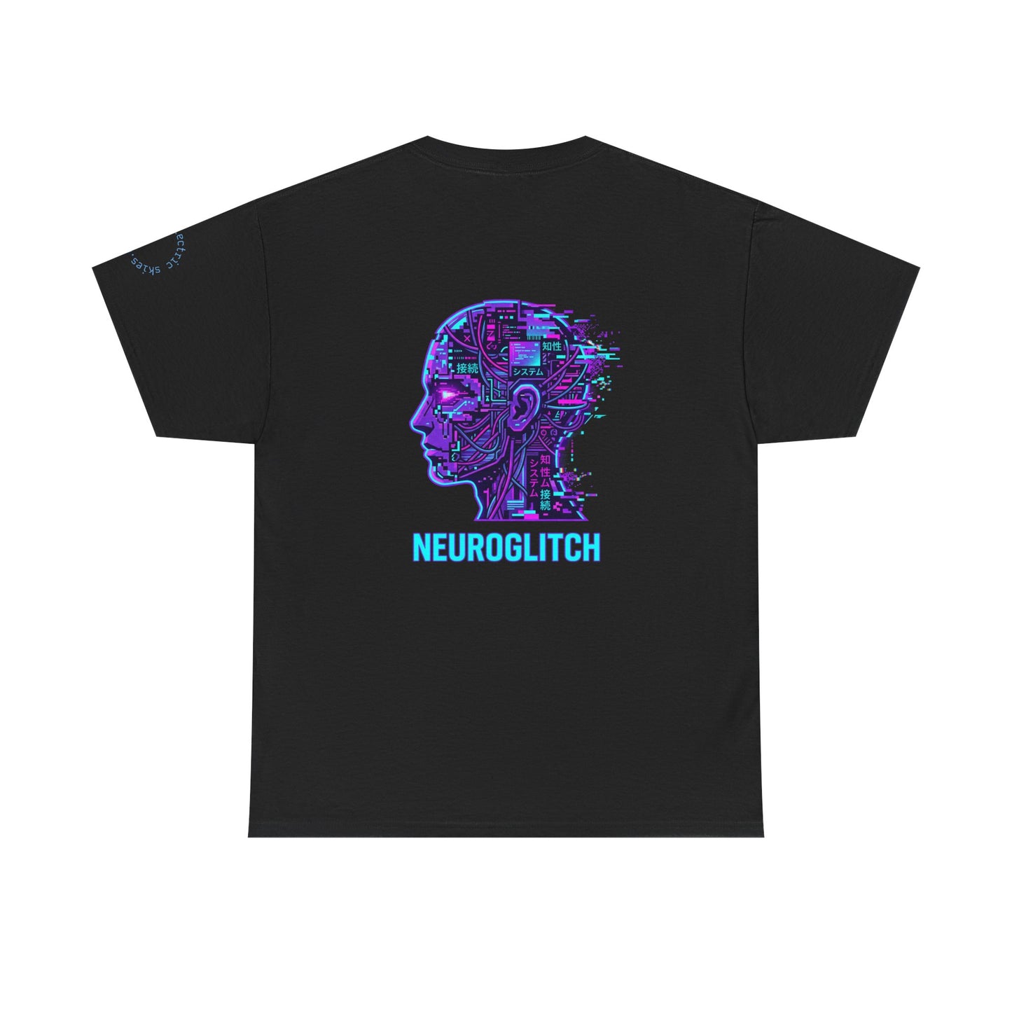 Neuroglitch Graphic Tee — Retro Futuristic Cyberpunk T-Shirt