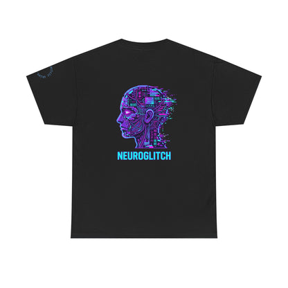 Neuroglitch Graphic Tee — Retro Futuristic Cyberpunk T-Shirt