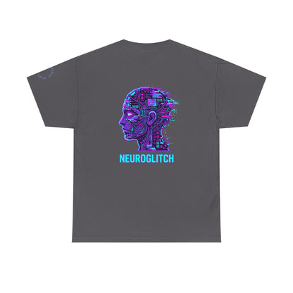 Neuroglitch Graphic Tee — Retro Futuristic Cyberpunk T-Shirt