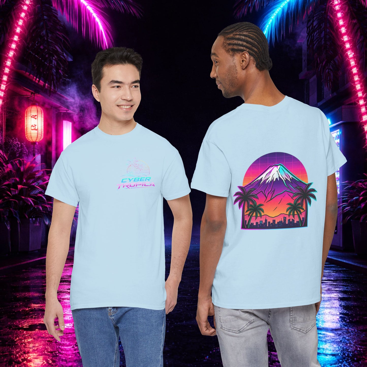 Retro Vaporwave Mt. Fuji T-Shirt — Vintage Japanese Mountain Tee