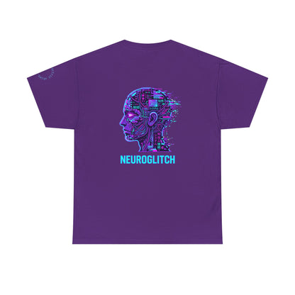 Neuroglitch Graphic Tee — Retro Futuristic Cyberpunk T-Shirt