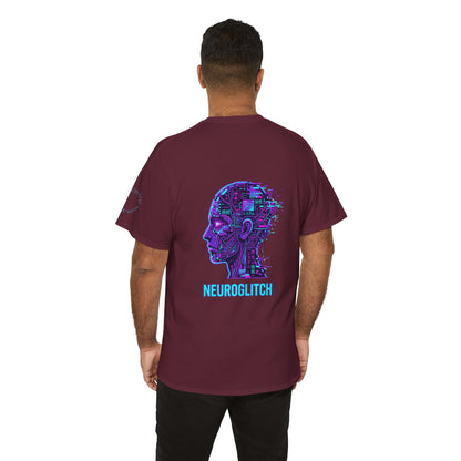 Neuroglitch Graphic Tee — Retro Futuristic Cyberpunk T-Shirt