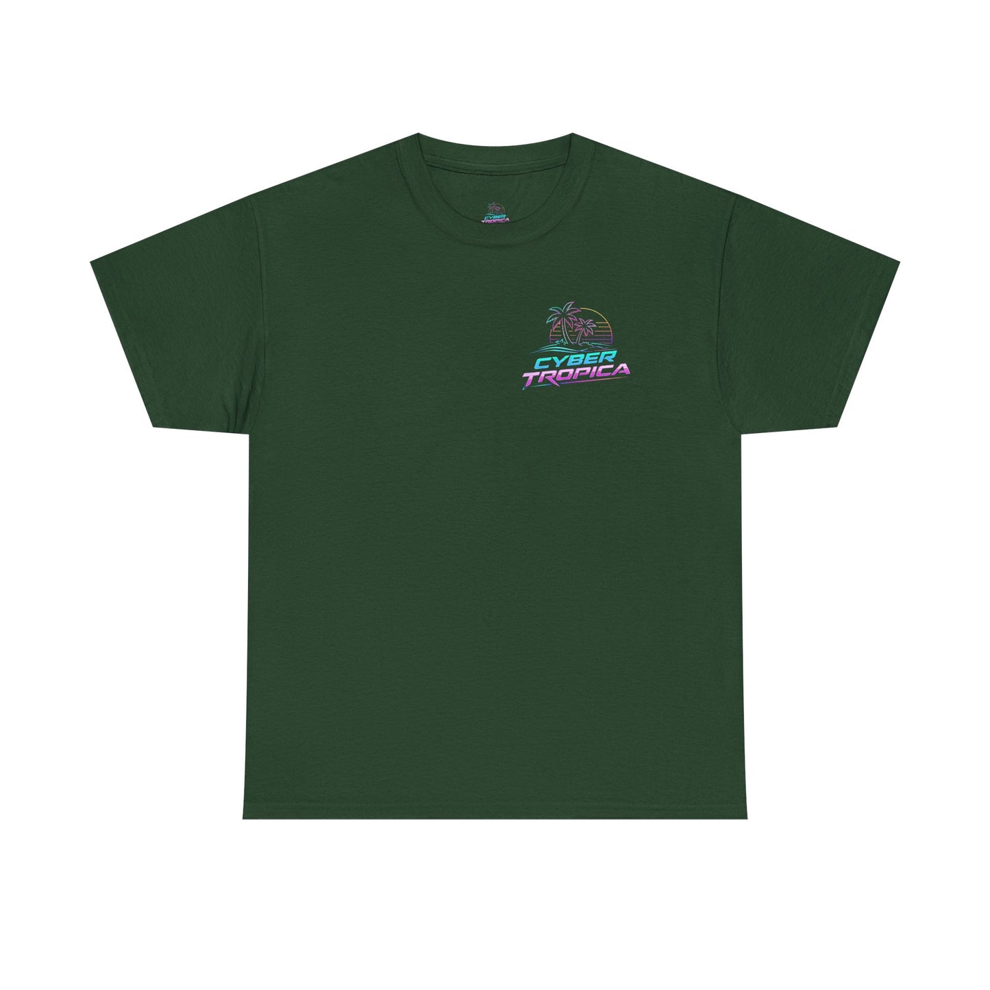 Retro Palm Tree Sunset T-Shirt — Vintage Tropical Beach Tee