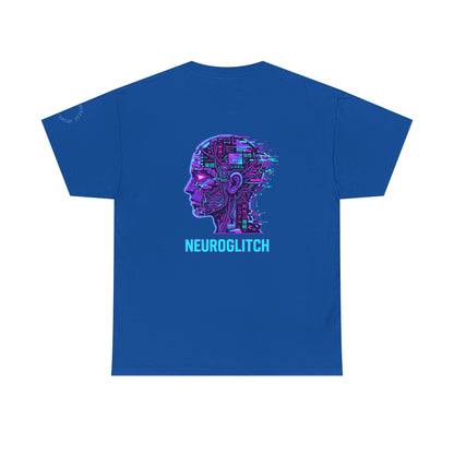 Neuroglitch Graphic Tee — Retro Futuristic Cyberpunk T-Shirt