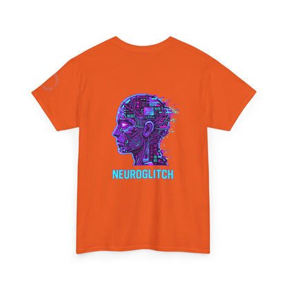 Neuroglitch Graphic Tee — Retro Futuristic Cyberpunk T-Shirt