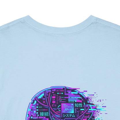 Neuroglitch Graphic Tee — Retro Futuristic Cyberpunk T-Shirt
