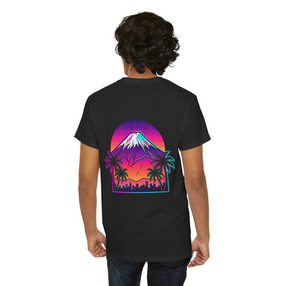 Retro Vaporwave Mt. Fuji T-Shirt — Vintage Japanese Mountain Tee