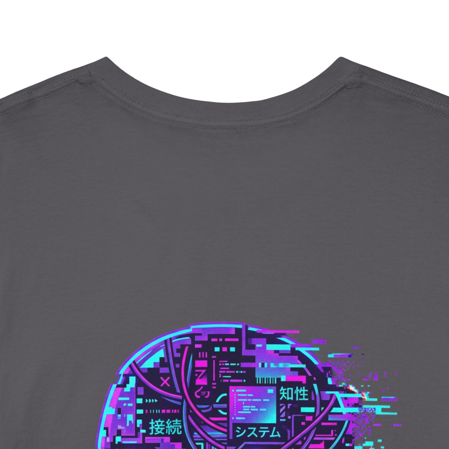 Neuroglitch Graphic Tee — Retro Futuristic Cyberpunk T-Shirt