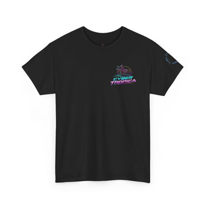 Neuroglitch Graphic Tee — Retro Futuristic Cyberpunk T-Shirt