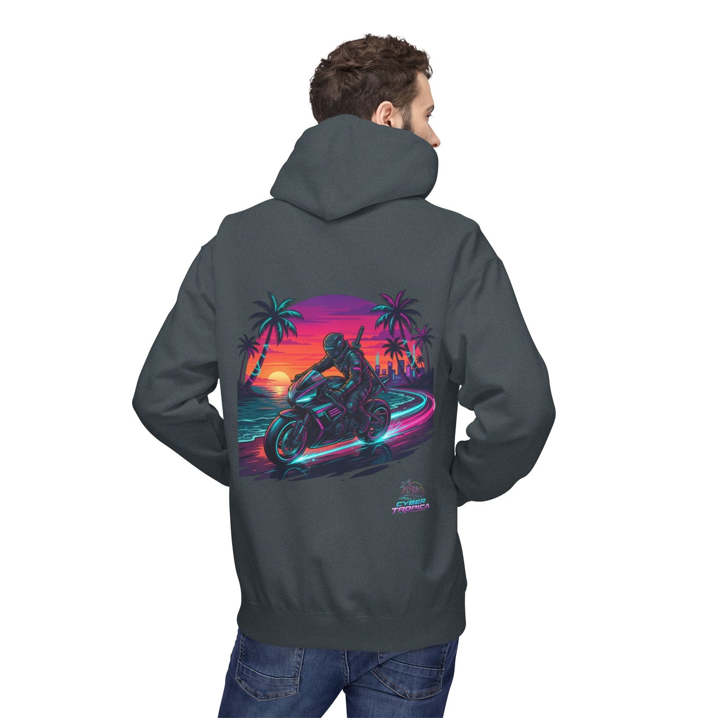 Neon Palm Rider Graphic Pullover 1st edition