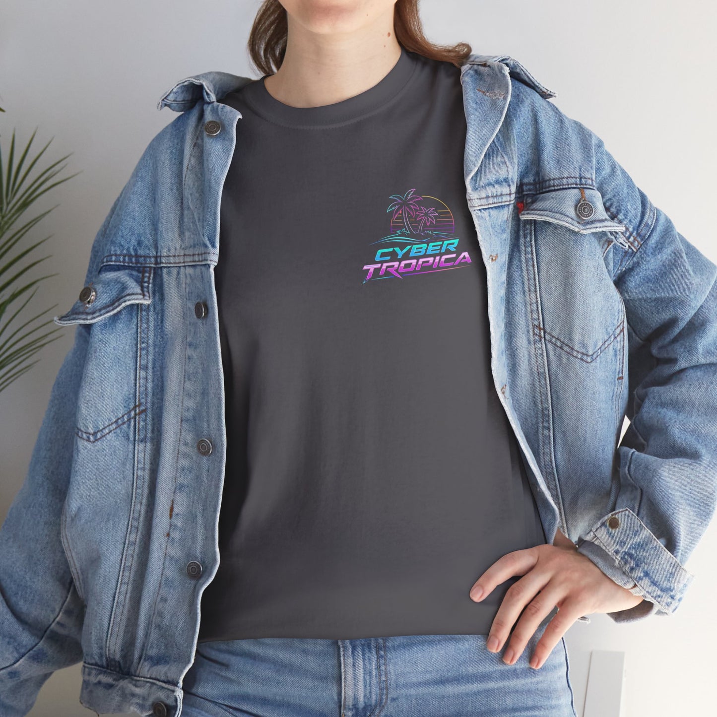 Neuroglitch Graphic Tee — Retro Futuristic Cyberpunk T-Shirt