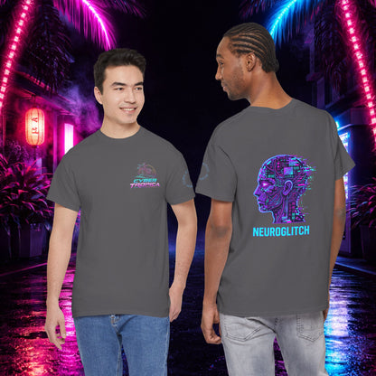 Neuroglitch Graphic Tee — Retro Futuristic Cyberpunk T-Shirt