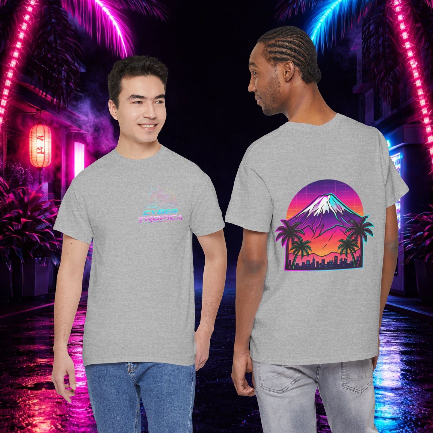 Retro Vaporwave Mt. Fuji T-Shirt — Vintage Japanese Mountain Tee