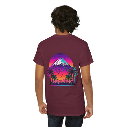 Retro Vaporwave Mt. Fuji T-Shirt — Vintage Japanese Mountain Tee