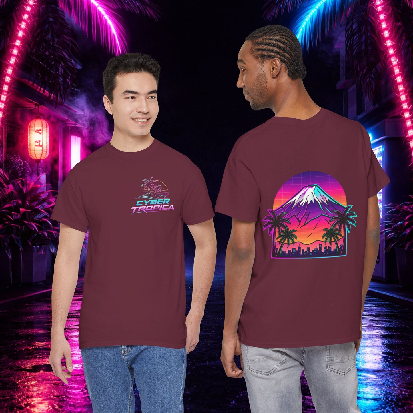 Retro Vaporwave Mt. Fuji T-Shirt — Vintage Japanese Mountain Tee