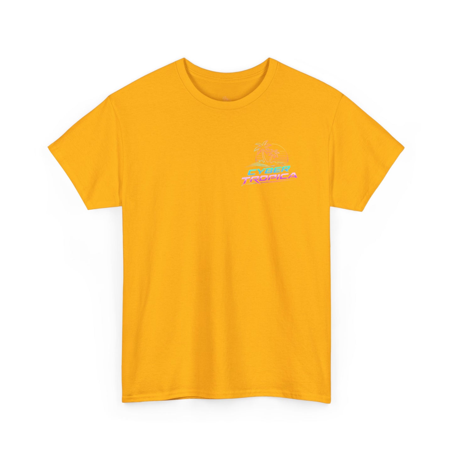 Retro Palm Tree Sunset T-Shirt — Vintage Tropical Beach Tee