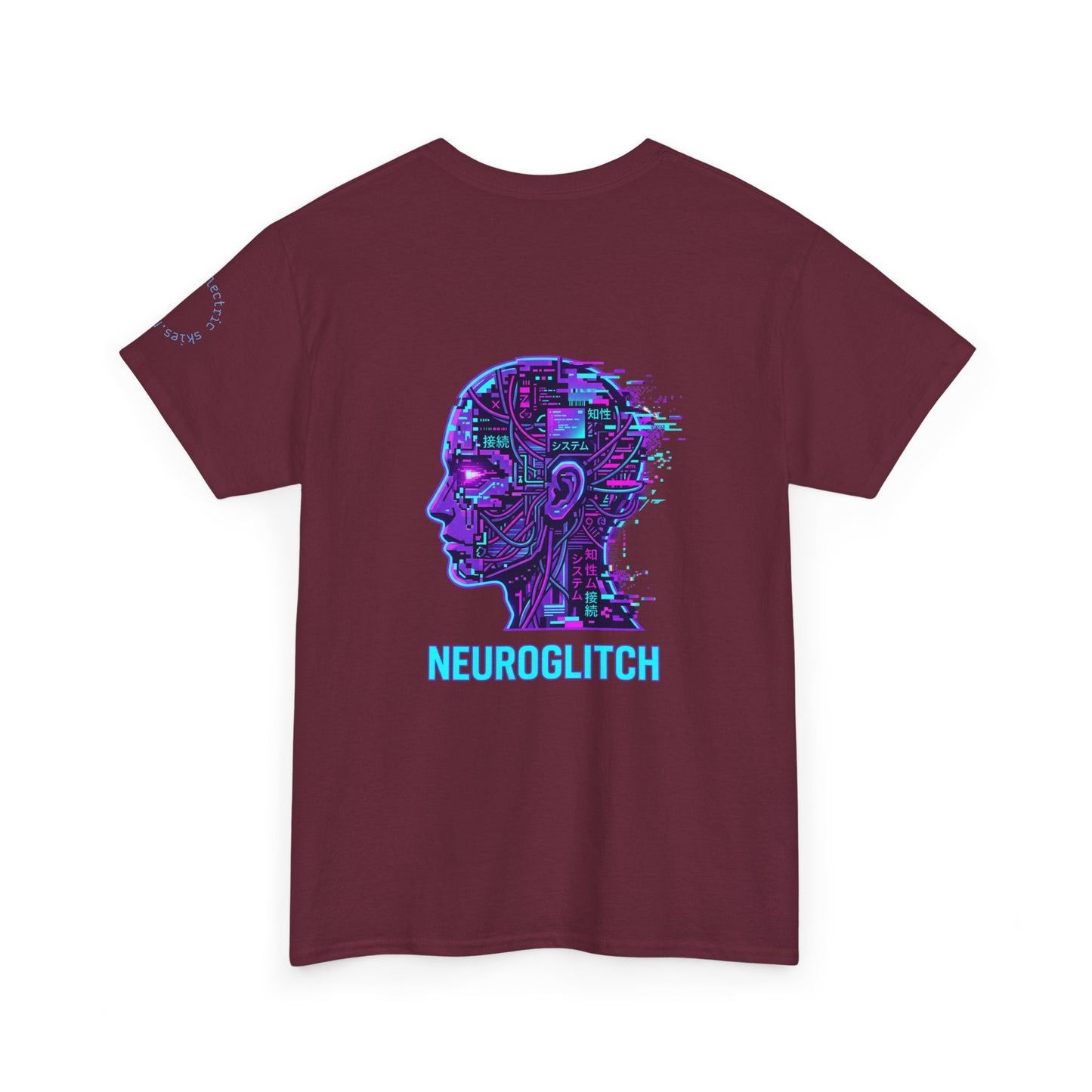 Neuroglitch Graphic Tee — Retro Futuristic Cyberpunk T-Shirt