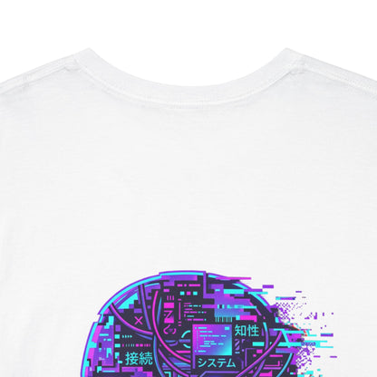 Neuroglitch Graphic Tee — Retro Futuristic Cyberpunk T-Shirt