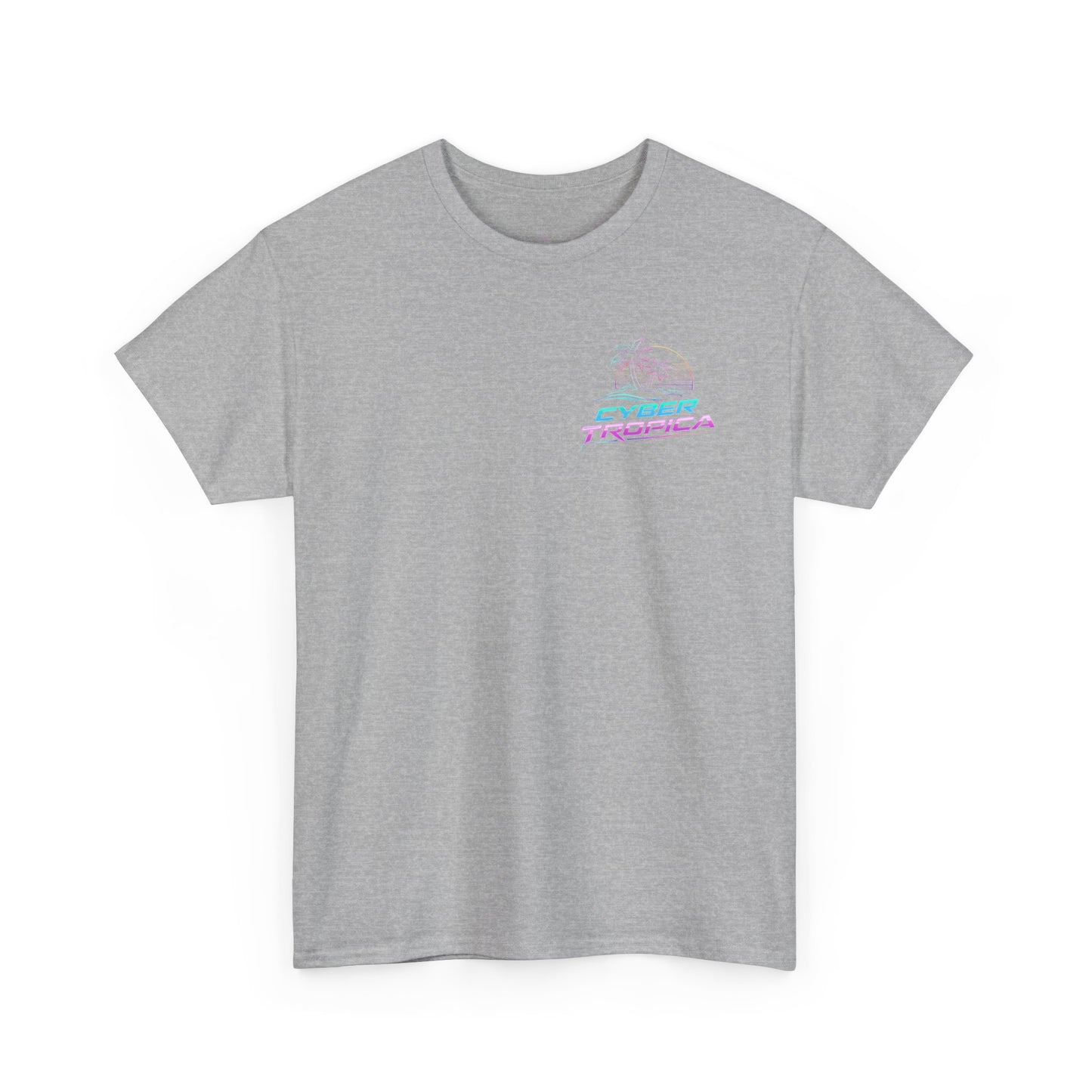 Retro Palm Tree Sunset T-Shirt — Vintage Tropical Beach Tee