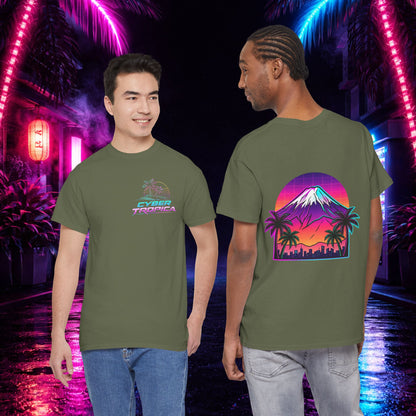 Retro Vaporwave Mt. Fuji T-Shirt — Vintage Japanese Mountain Tee