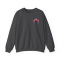 Surf Samurai Crewneck Sweatshirt — Retro Neon Sunset Wave Design