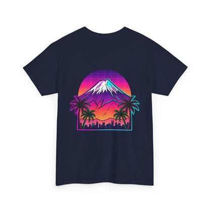 Retro Vaporwave Mt. Fuji T-Shirt — Vintage Japanese Mountain Tee