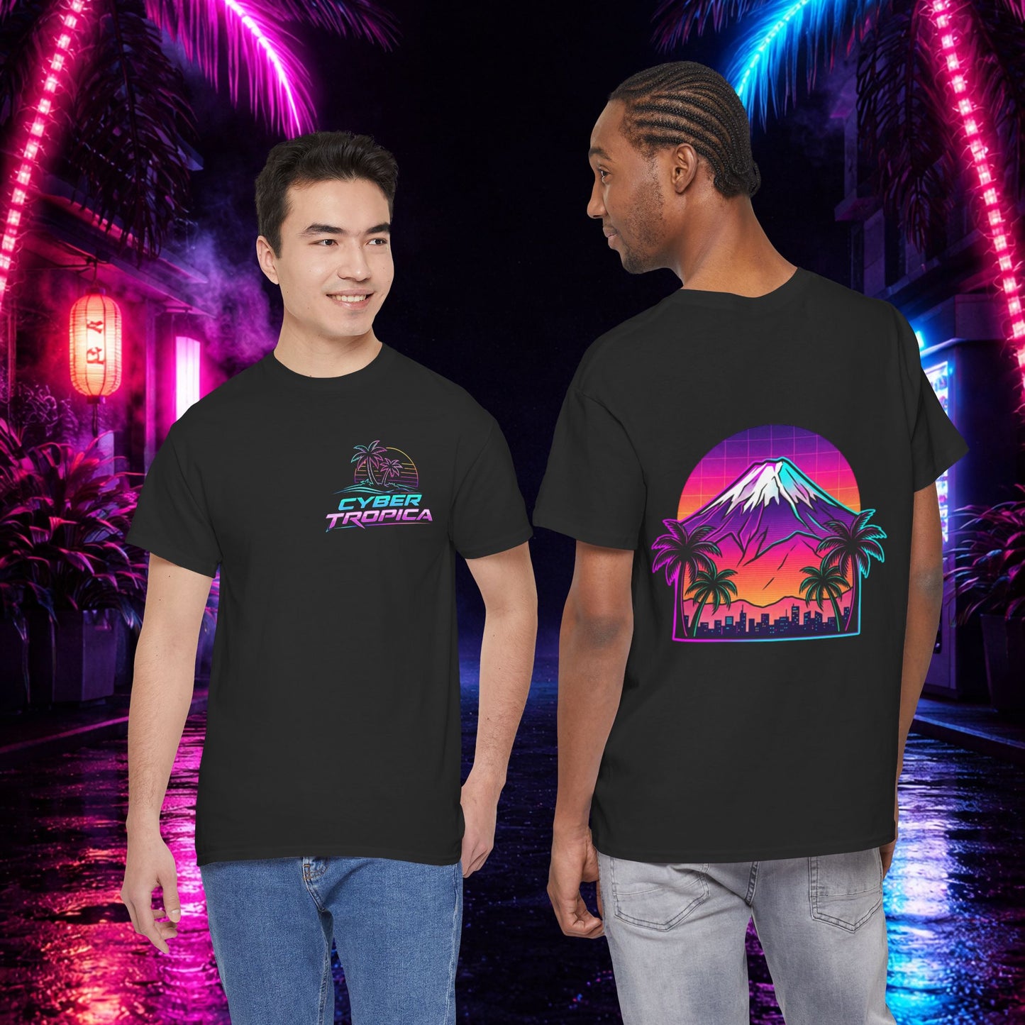 Retro Vaporwave Mt. Fuji T-Shirt — Vintage Japanese Mountain Tee