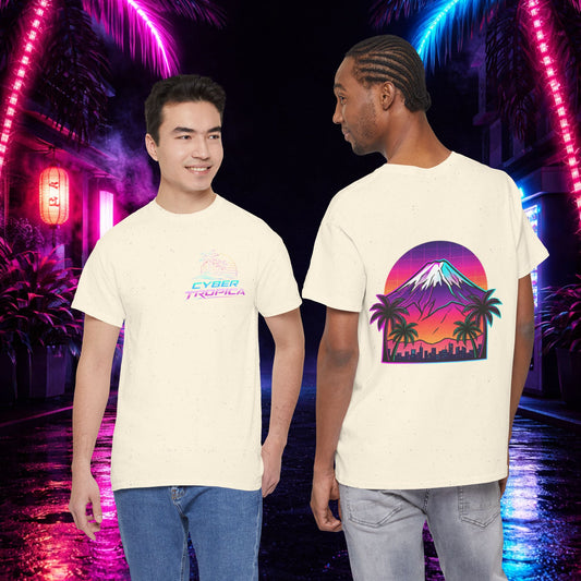 Retro Vaporwave Mt. Fuji T-Shirt — Vintage Japanese Mountain Tee