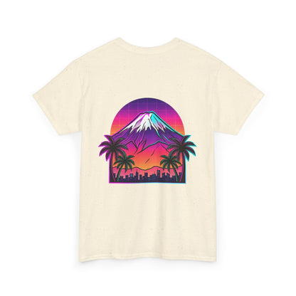 Retro Vaporwave Mt. Fuji T-Shirt — Vintage Japanese Mountain Tee