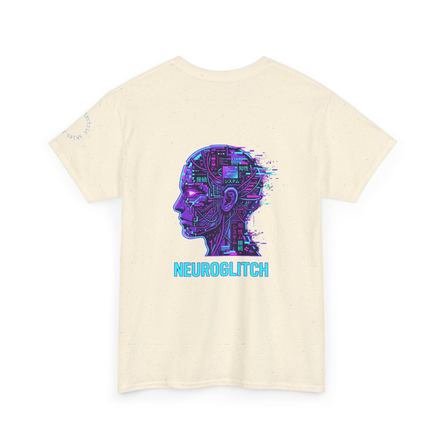 Neuroglitch Graphic Tee — Retro Futuristic Cyberpunk T-Shirt