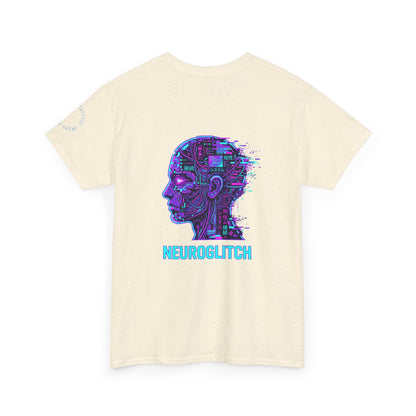 Neuroglitch Graphic Tee — Retro Futuristic Cyberpunk T-Shirt